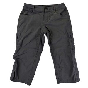 KUHL Splash Kapri Women 0 Charcoal Gray Hiking Outdoor Utility Crop Pants 6236